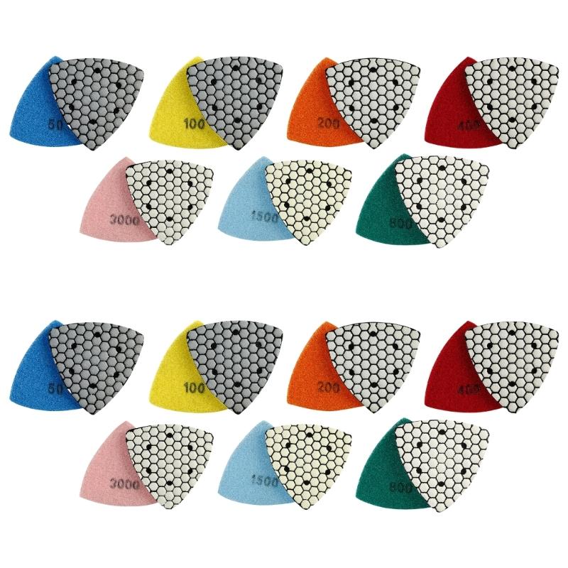 Square Dry Polishing Pads Stones Square Dry Grinding for Efficient Stone surfaces treatments Enhances Work Efficiency