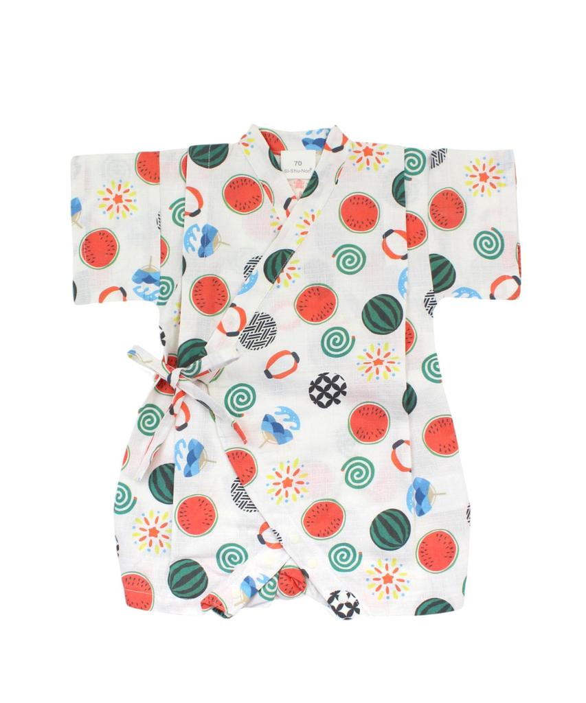 Jinbei Coverall 15333105 Baby Jinbei White 70cm [C.S.N.N.]