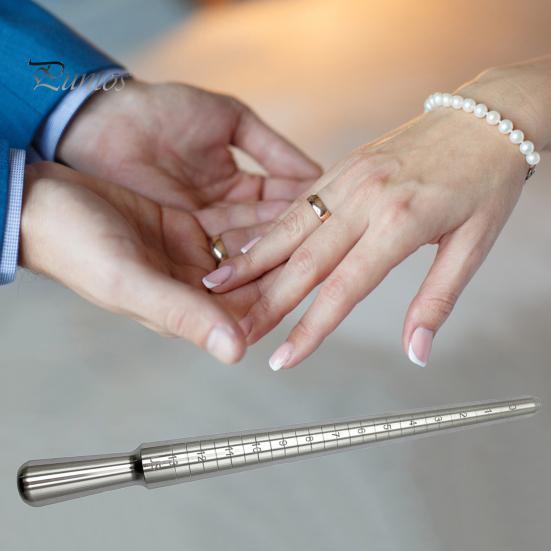 Ring Sizing Gauge Tool Measuring Rod Aluminum Sizer Jewelry Measurement Repair Molding Shaping Mandrel for Crafting Fine Workmanship