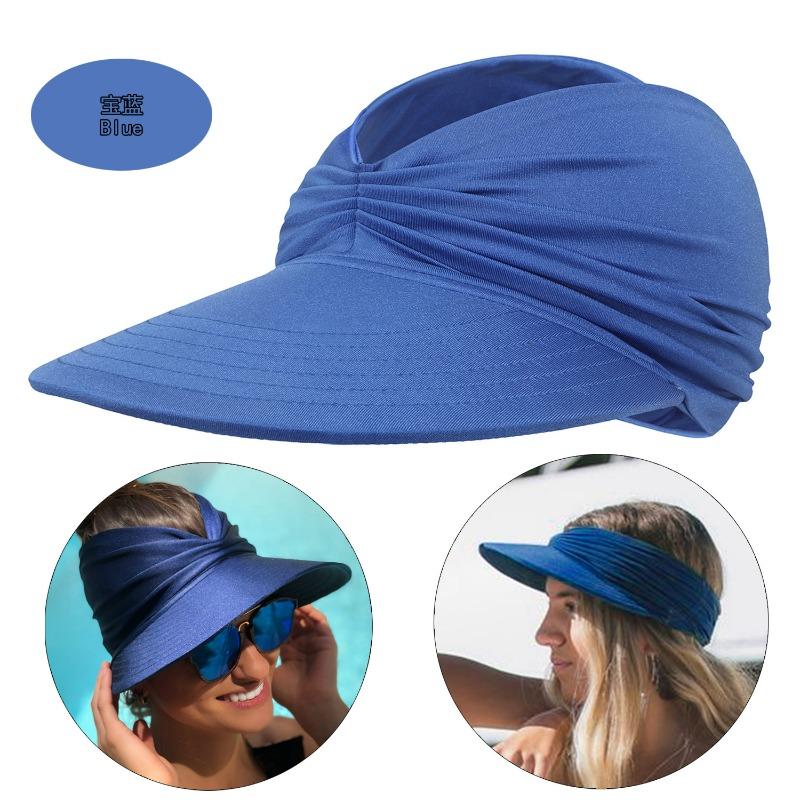 Beach Sun Hat Women's Empty Top Hat 50 + Sun Protection Hat Women's Outdoor Sports Hat