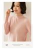 Women's Cashmere Half-High Collar Sweater: Autumn/Winter Style, Twelve-Stitch Rolled Hem, Loose Slimming Knit Base Layer
