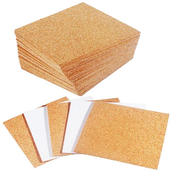 10 Stück Untersetzer Möbel Kork Raue Oberfläche Selbstklebend Quadratisch Dick Schützend Rutschfest Groß