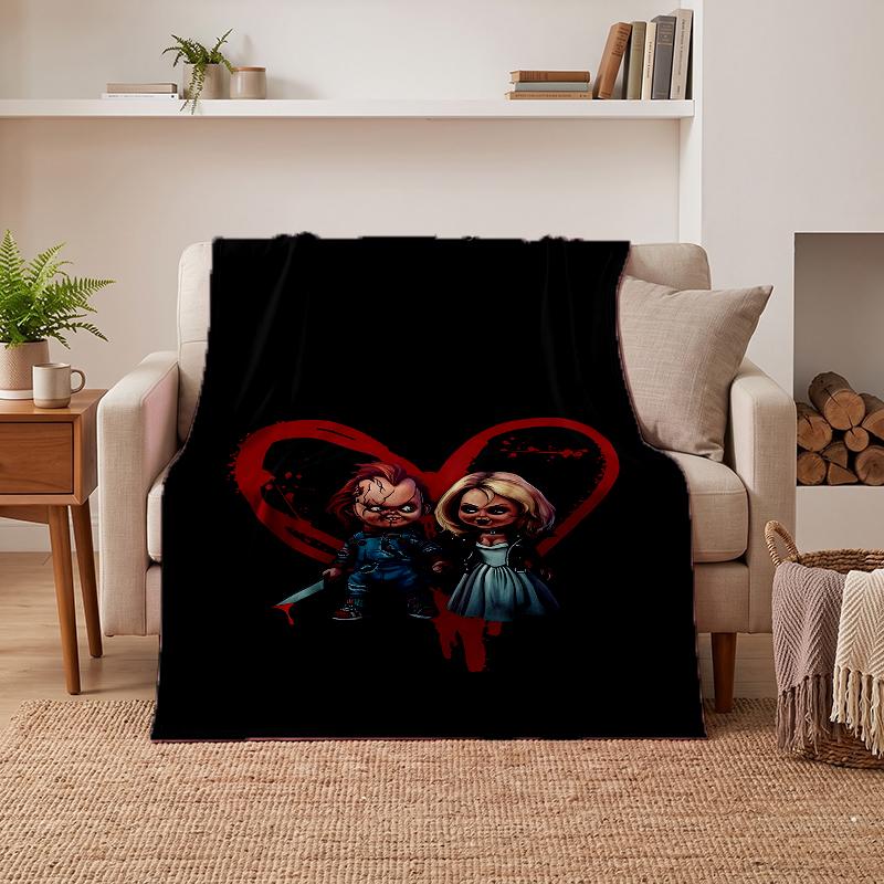 Chucky Soft Warm Flannel Blankets Comfortable Blanket for Home Decoration Gifting