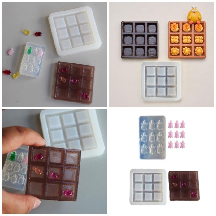 Portable Puzzle Toy Molds Handmade Crafting Moulds Team Cooperation Game Molds Silicone Texture Hand-Making Supplies