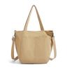 Large Capacity Handbag Women's Solid Color Shoulder Bag