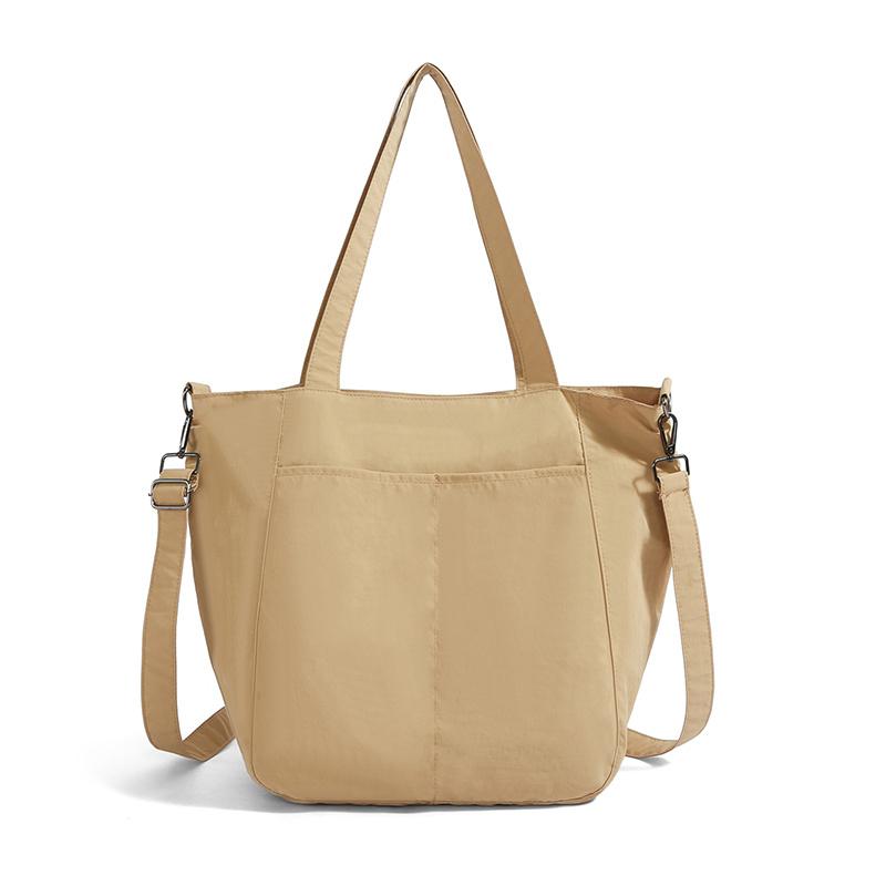 Large Capacity Handbag Women's Solid Color Shoulder Bag