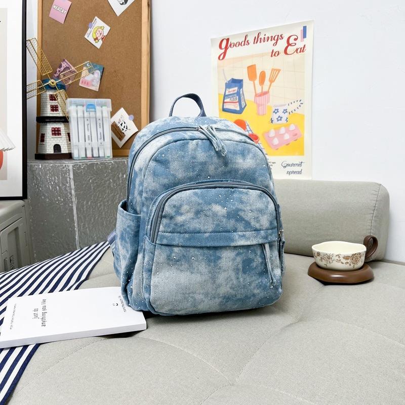 Schoolbag Middle and high school schoolbag New starry sky tie-dye backpack Fashion trend Large capacity backpack Spot wholesale