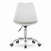 Silla giratoria ALBA - blanca y gris