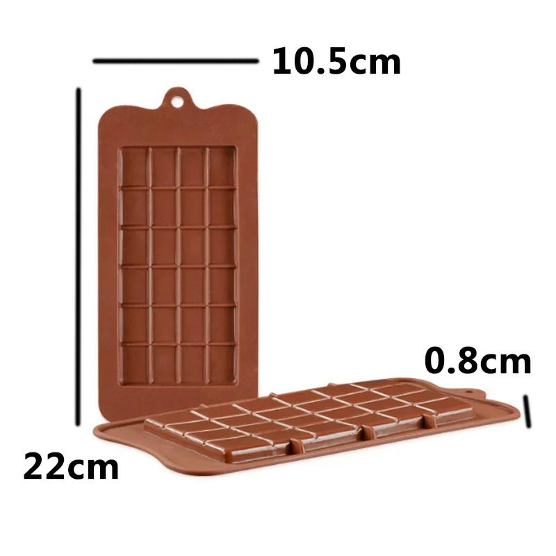 High Quality DIY 24 Cavity Square Silicone Chocolate Molds food grade Bakeware Eco - friendly Cake Molds 1PC