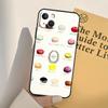 Macarons Cake Dessert Phone Case For iPhone 17 16 15 14 13 12 11 Pro Max mini XR 16e 15 16 Plus 17 Air Full Cover