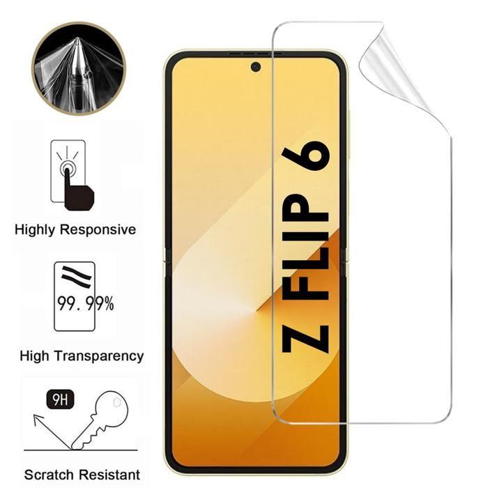 Screen Protector - Phonillico® - Samsung Galaxy Z FLIP 6 - Pack of 2 - Ultra Thin - Anti-Scratch