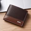 Men’s PU Leather Bifold Wallet Vintage Slim Credit Card Holder Business ID Cash Pocket Compact Coin Purse Retro Minimalist Wallet