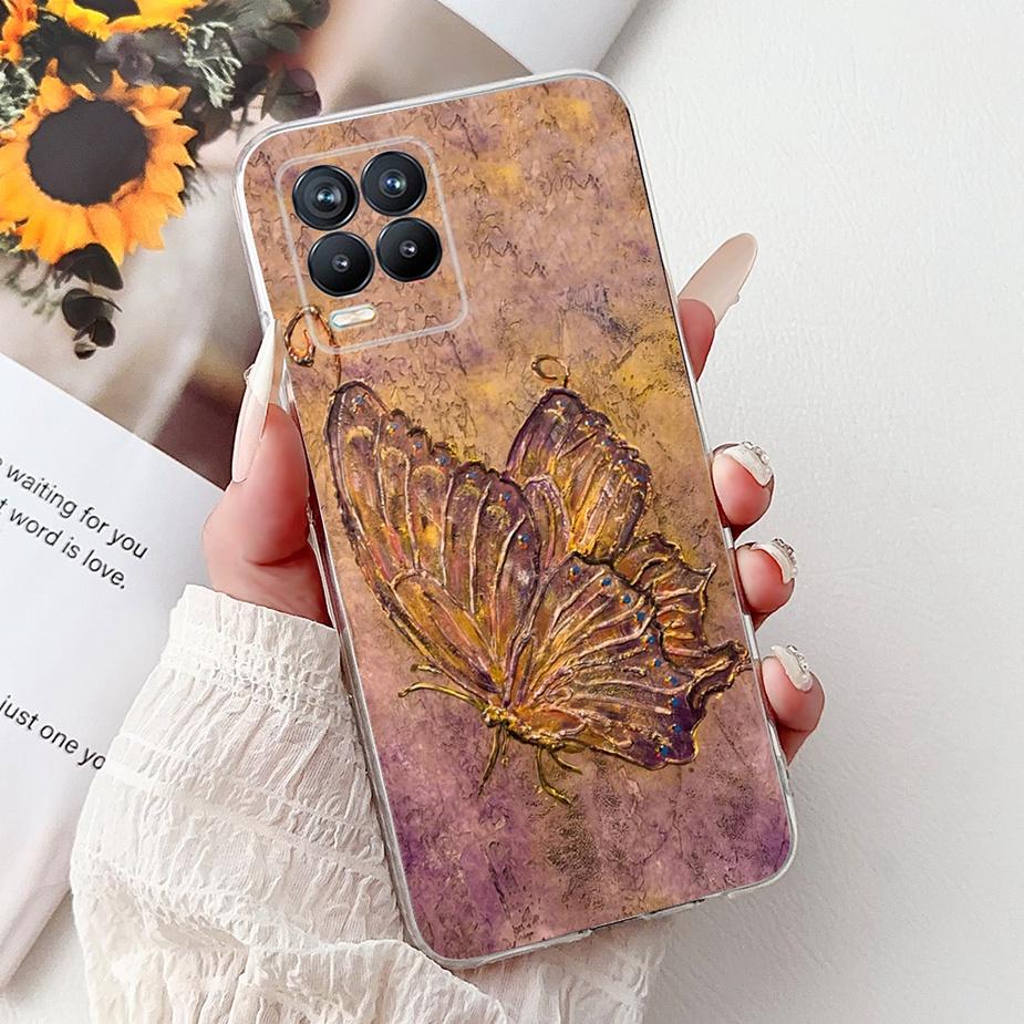 Cute Cat Fashion Painted Cover For Realme 8 Case Cover For Realme 8 Pro Soft Silicone Phone Case For Realme8 5G Realme 8i Bumper
