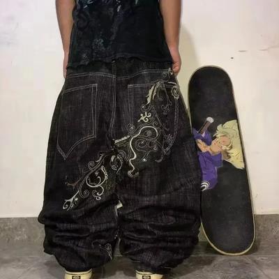Amerikaanse Y2K Modetrend Losse Rechte Jeans Dames Street Hip Hop Vintage Joker Oversized Wijde Pijpen Unisex Dweiljeans