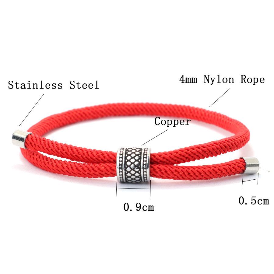Noter New In Mens Bracelet Vintage Viking Braclet Homme 4mm Nylon Cord Chain Braslet Adjustable Leisure Accessories Pulseira
