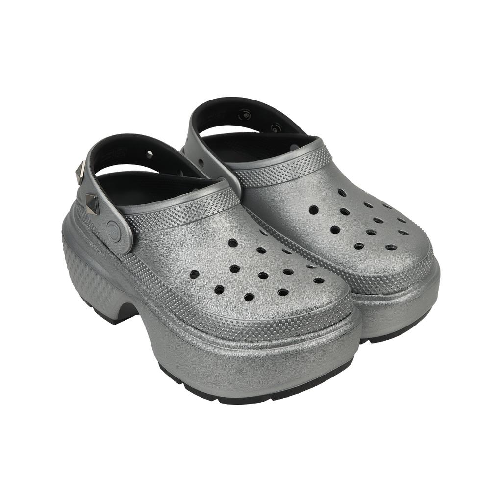 Crocs Eva Fashion Breathable Clogs Women Footwear Silver 210362-040