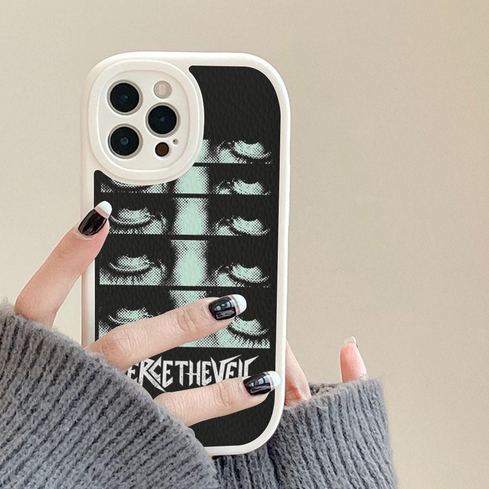P-Pierce The Veil Band Phone Case Hard Leather For iPhone 16 15 14 13 12 Mini 11 14 Pro Max Xs X Xr 7 8 Plus Fundas