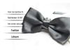 Solid Color Formal Wedding Bow Tie for Men - Customizable Logo and Multi-Color Options