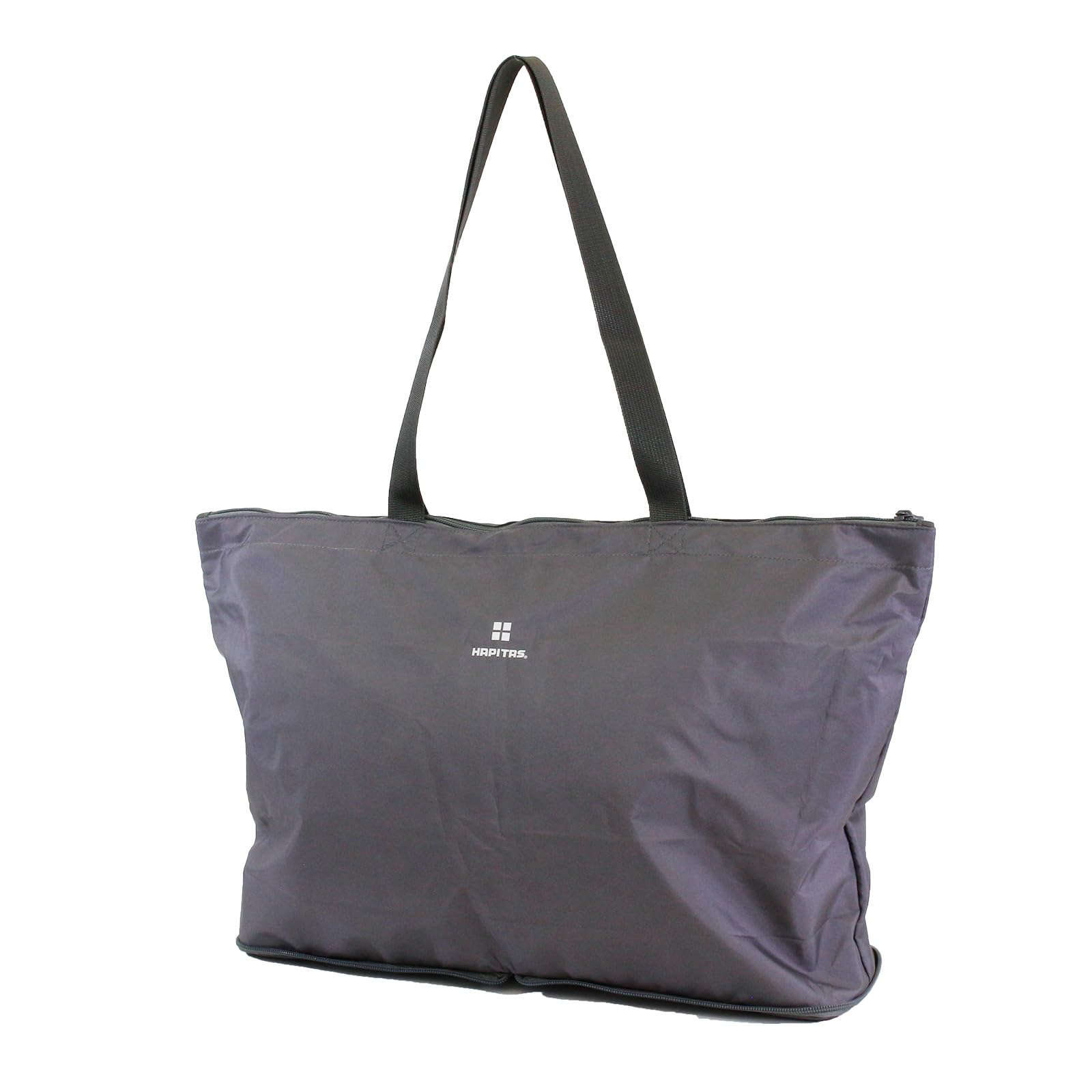 

Hapitas Foldable Boston Bag, Carry-On, H0001 433. Logo Gray