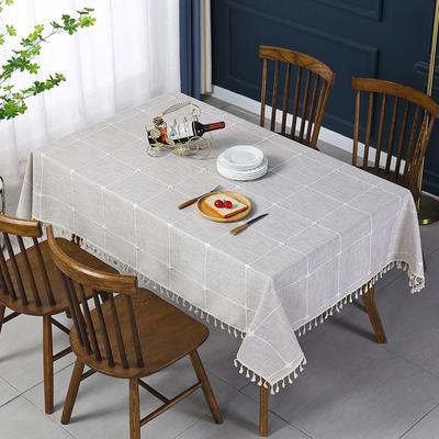 Modern Simple Rectangular Household Tea Table Table Table Cloth Beautiful Lace Plaid Tablecloth Dustproof Tv Cabinet Tablecloth