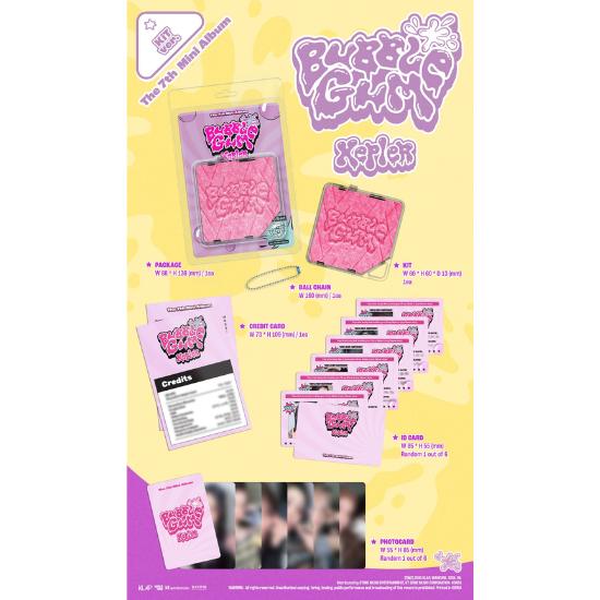 KIT Ver Kep1er 7th Mini Album BUBBLE GUM