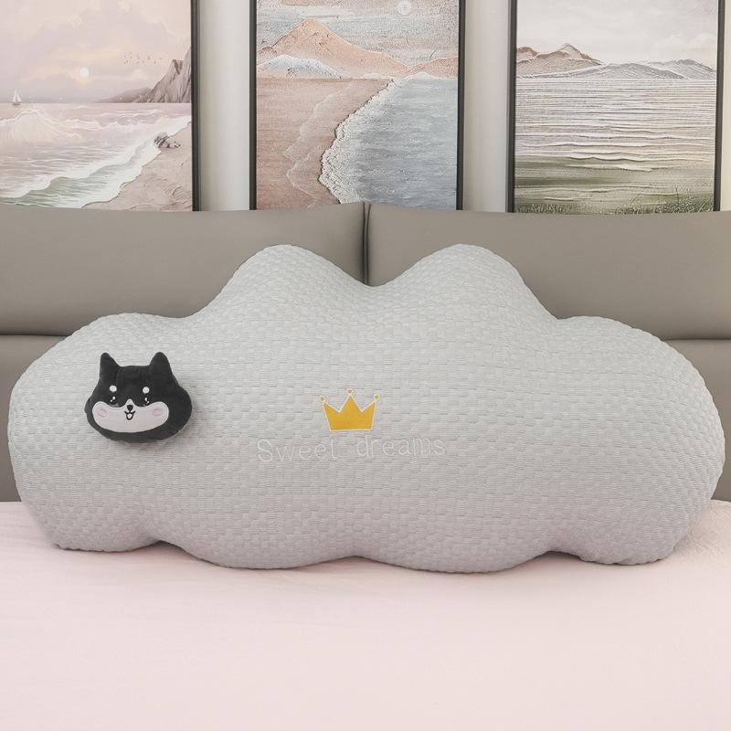 Cute Clouds Stars Moon Throw Pillow Girl Bed Cushion Ice Bean Cool Pillow Dual-Purpose Spring And Summer Pillow