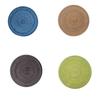 Nordic Style Rattan Woven Table Mat With Heat Resistant Cotton Pad For Home Dining Decor