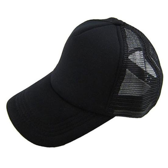 Unisex attraktiv baseballcap Trucker Mesh Blank Visir Justerbar Solhatt