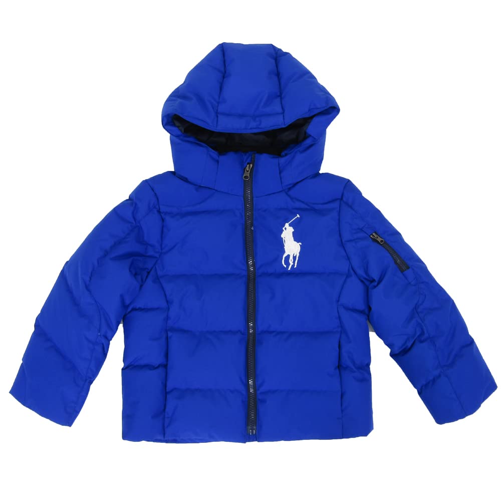 POLO RALPH LAUREN Big Pony Embroidered Down Size 0101885 Kids' Boys' Jacket/Park, 4/4T, Blue, [Used]