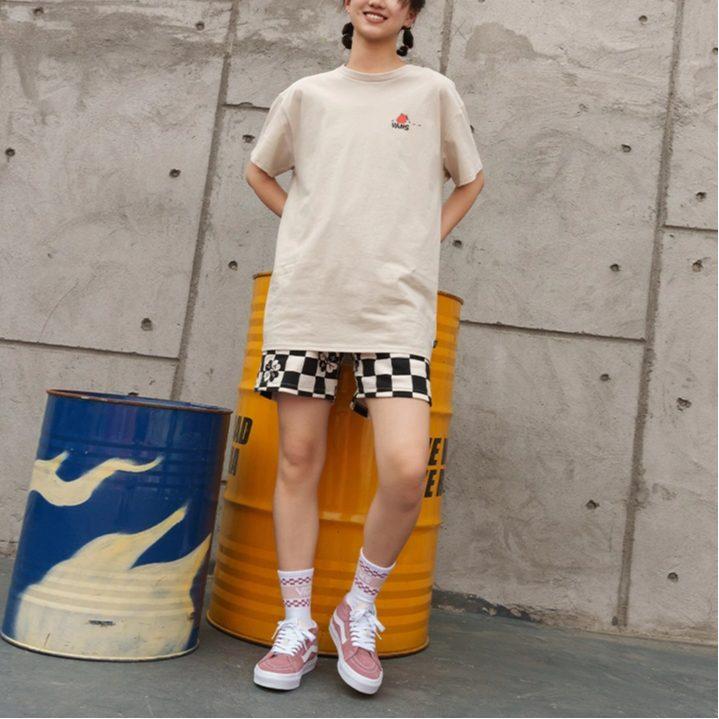 Vans T Shirts Women's Oat Crew Neck Moderate Straight Fit VN0008XY2N1