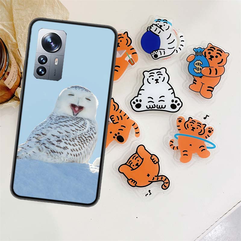 Snow Cute Owl Animal Phone Case For Xiaomi Poco X7 F6 F5 Pro F7 14 Ultra Mi 15 11 Lite F3 M6 M5S M4 11T 10T Pro Cover Capa