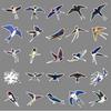 50 Swallow Bird Graffiti Stickers: Creative Decorations for Phones, Water Bottles, and Suitcases