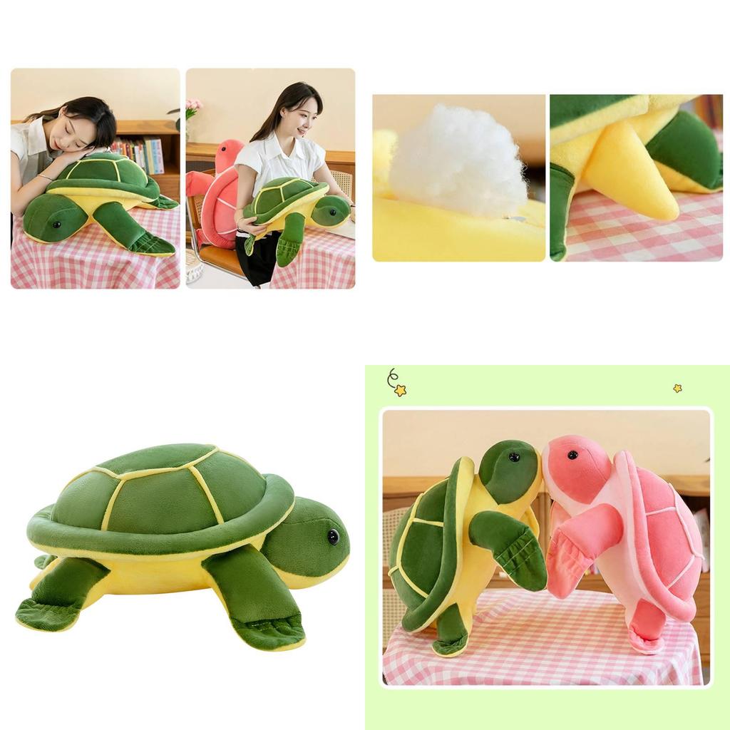 Cuddly Pink Turtle Stuffed Plush Toy Crystal Soft Sea Turtle Pillow For Children