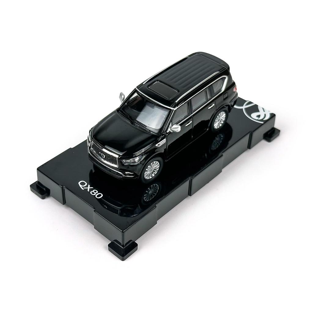 Paudi Model Mini Car Infiniti 2020 QX80 Collection Finished Product Black 1/64