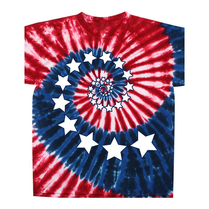 3D Print Tie-dye Pattern Style Stars Stripe Bald Eagle T-shirt for Men America 250 Years Independence Day Colors T Shirts 2026
