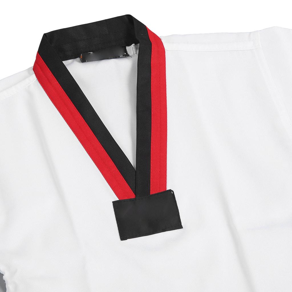 Kids Taekwondo Uniform with Belt Polyester and Cotton Breathable Soft Kids Sports Karate Uniform for Martial Arts Training for Boys Girls XXS
