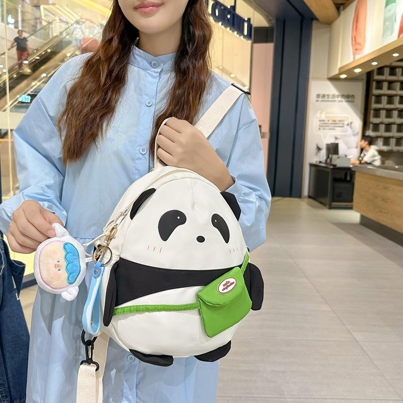 Schoolbag Cute Panda Bag Cartoon Backpack Ins Girl Soft Sister Mini Backpack College Student Class Small Schoolbag Female