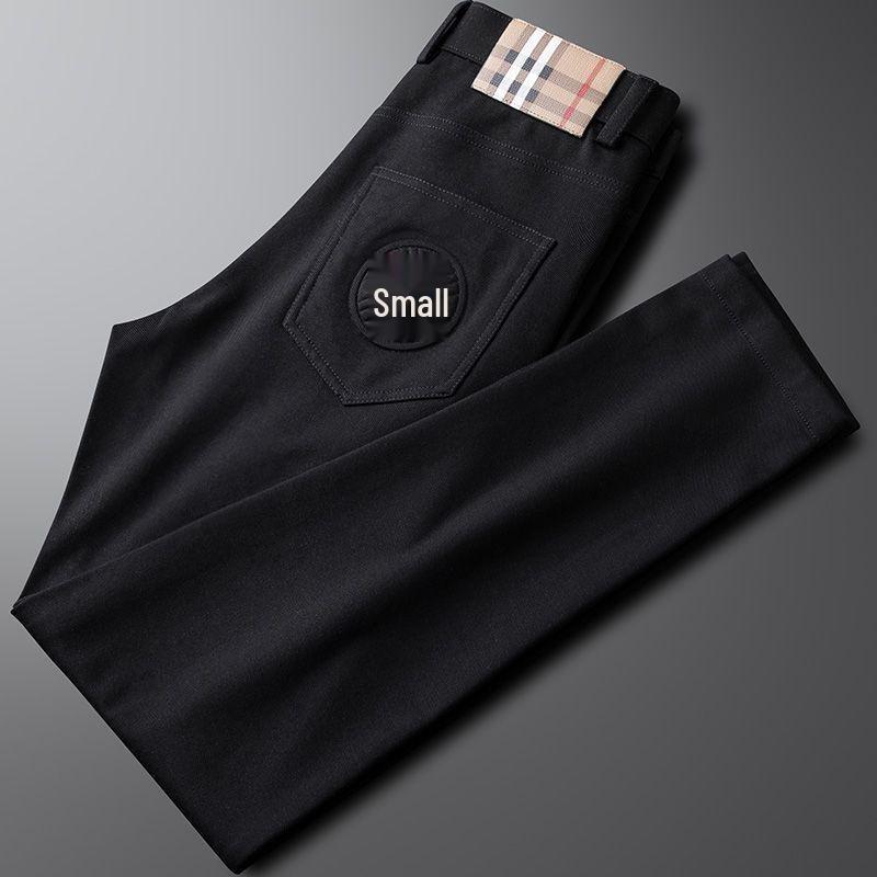 Kırışmaya Dayanıklı Dar Kesim Erkek Beyaz Kot Pantolon - Yıkanabilir, Düz Bacak, İş Günlük Giyim, Hafif Lüks, Sonbahar & Kış Trend Marka.