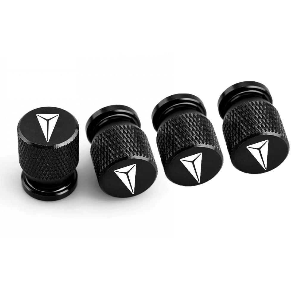 4pcs Car Tire Valve Caps Emblem Metal Dustproof Cap Car Emblem Tire Valve Covers for Changan DEEPAL S07 G318 S09 S05 L07 SL03