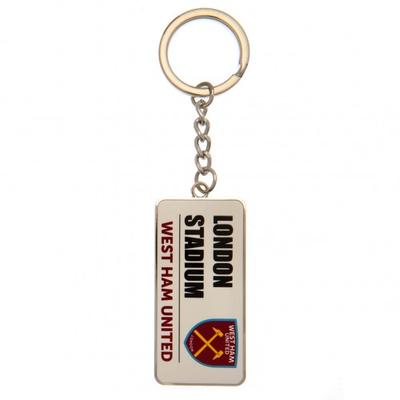 Street Sign Metal Keyring