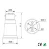 4pcs E27 To B22, B22 To E27 Light Socket Adapter 250V2A PBT Housing CE Rohs LED Lamp Base Holder Socket Converter