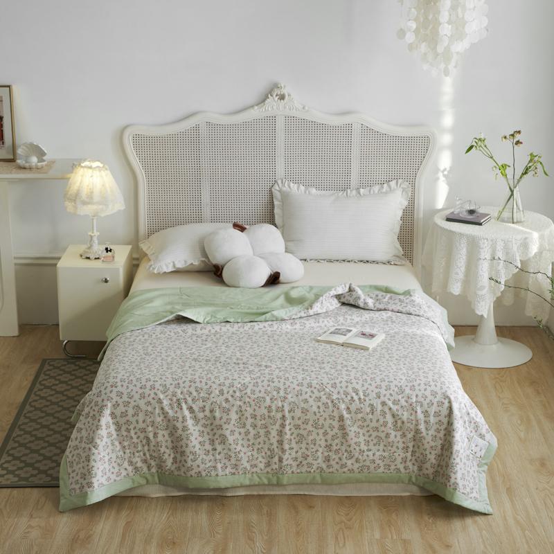 Lion Crocodile Summer Quilt 100% Cotton Kawaii Cartoon Animal Pattern Skin-friendly Air Conditioner Quilted Quilt for Boys Girls