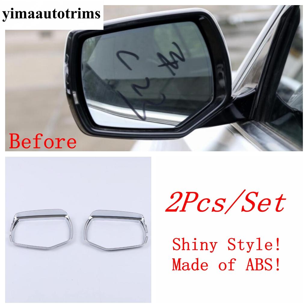 Car Door Rearview Mirror Rain Frame Eyebrow Decoration Cover Trim Carbon Fiber Accessories For Cadillac CT5 CT5-V  - 2024 Model B