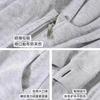 Womens Slim Fit Hooded Zip-Up Sweatshirt Korean Style Casual Long Sleeve Top 2026