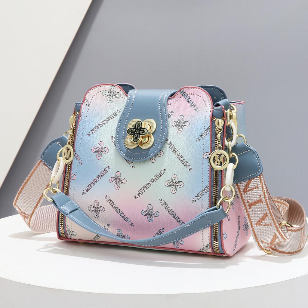 Bag women's bag 2025 new trendy fashion handbag summer versatile shoulder messenger bag bucket bag women