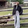 Down jacket women's short winter new new new national standard white duck down high-end classic simple puff bread jacket