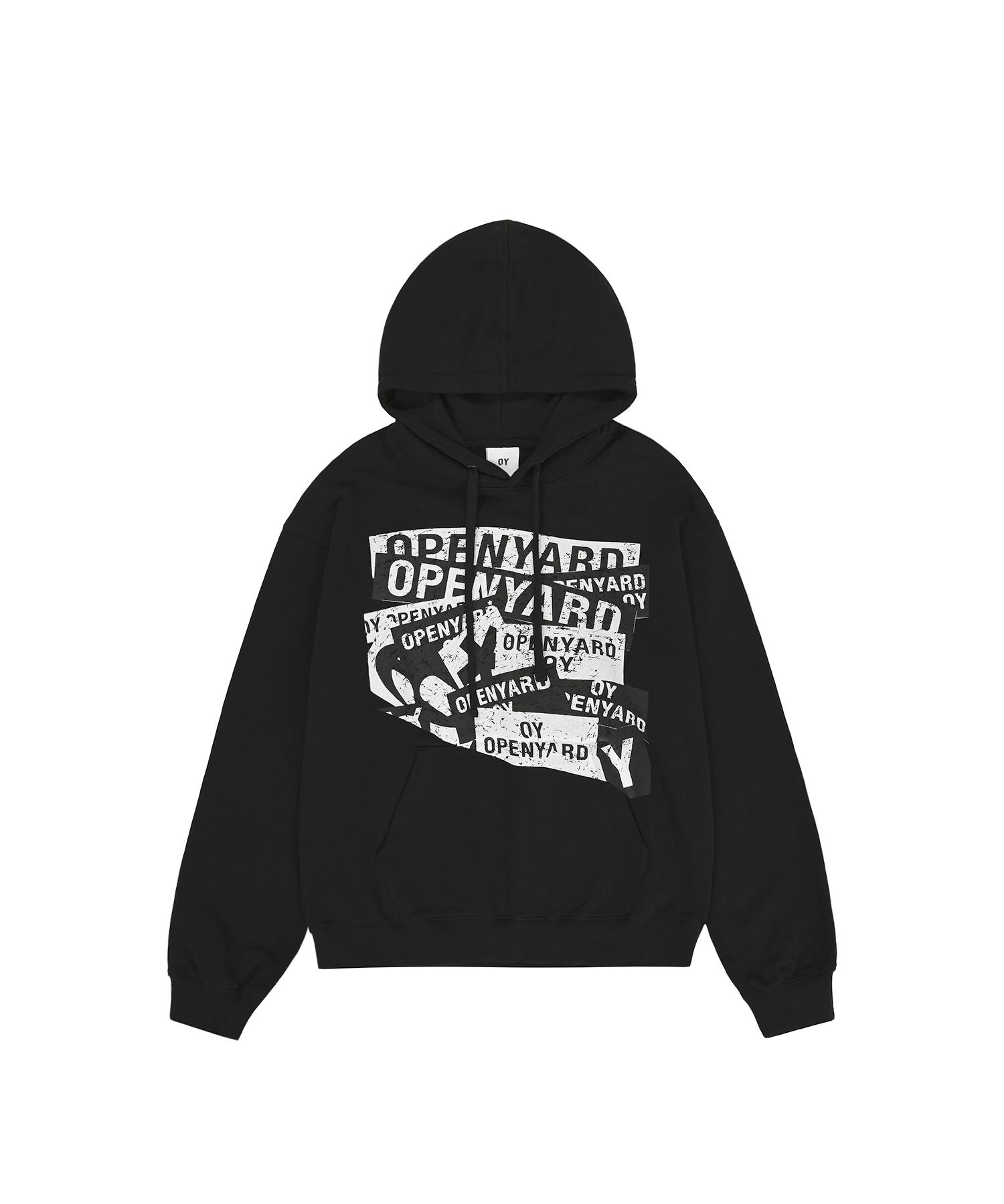 Oy All Over Logo Hoodie - Black 1