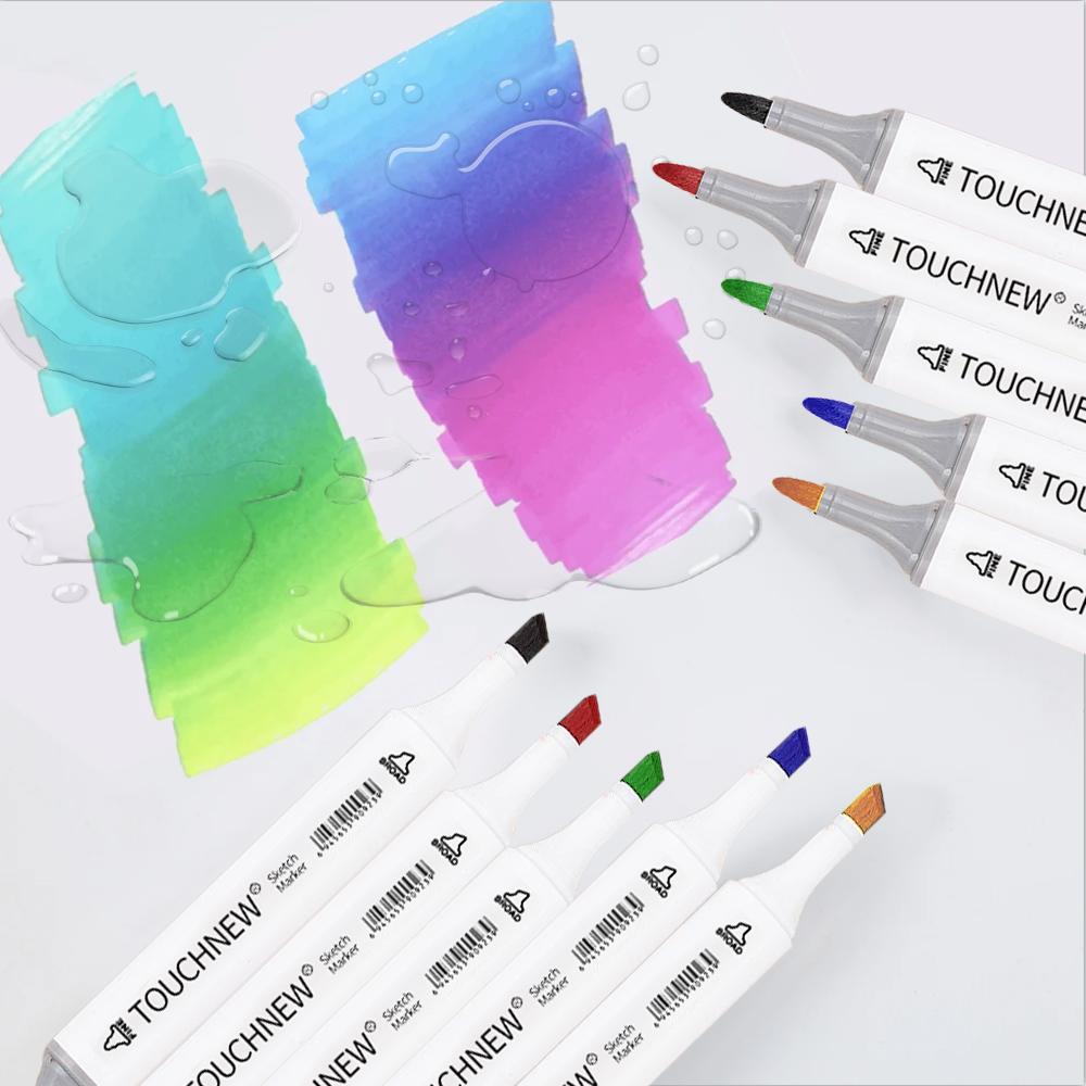 TOUCHNEW 40/60/80/168 Colors COPIC Alcohol Makrers Set Drawing Markers Dual Tip Permanent Sketch Markers Manga Art Supplies