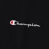 Champion Basic Long Sleeve Size Crew Embroidered Script Men's T-Shirt, Black, XL, 100% Cotton, Neck, Logo, C8-W420Z