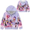 Girls Hoodie 3D Cartoon Jacket Sweatshirt Music Zip Hooded Long Sleeve Tops